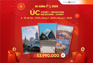 [Tết 2025] (28 Tết) Tour Úc - Melbourne - Sydney