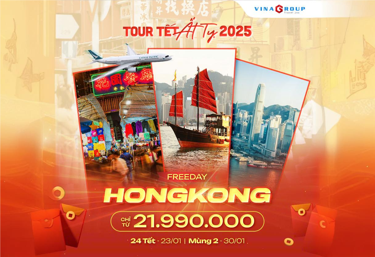 [Tết 2025] (Mùng 2)Tour Hong Kong - Free Day